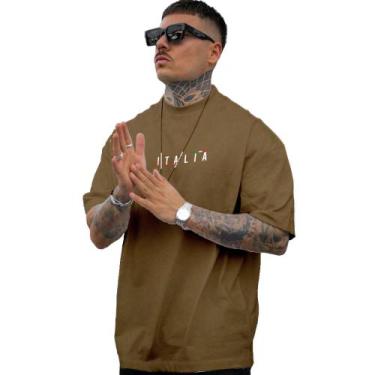 Imagem de Camiseta Estampada Oversized Unissex Algodão Itália - Jobs, Preto, GG