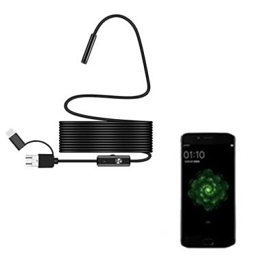 Imagem de Generic Câmera de Inspeção de Cobra, Endoscópio Usb, Metal de Alta Definição para Telefone, Computador, Cabo de 5m, Design Compacto para Motores Hvac, Ar Condicionado