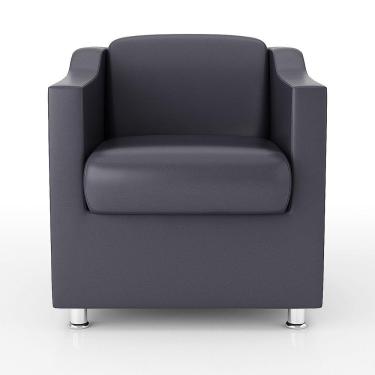 Imagem de Kit 03 Poltrona Para Recepção Clínica Médica Decor Cinza