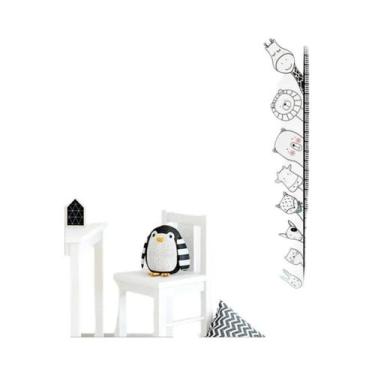 Imagem de Adesivos De Parede Para Quarto Infantil Com Régua De Altura De Animais