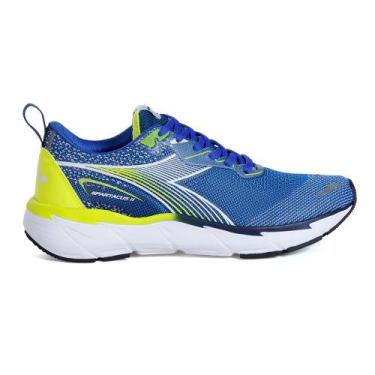 Imagem de Tenis diadora spartacus ii masculino, Azul, Amarelo, 39