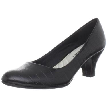 Imagem de Easy Street Sapato feminino fabuloso, Croco preto, 9 Wide