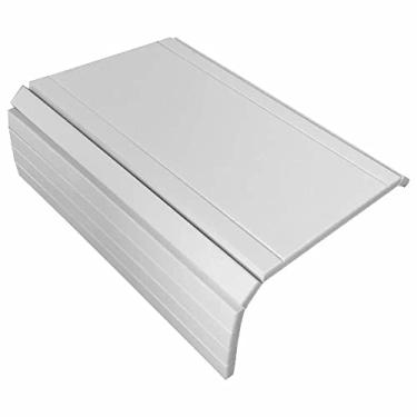 Imagem de Esteira Bandeja Suporte Reto Flexível Para Braço Sofá Branco