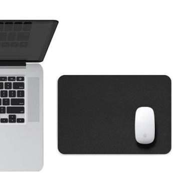Imagem de Kit 3 Mouse Pad 25X20Cm Retangular Preto Fino Notebook Gamer - M3M