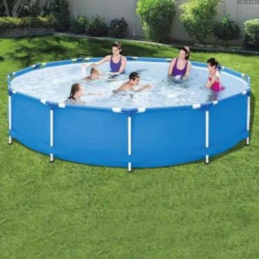 Imagem de Piscina com Armação 7.000 Litros Redonda 3,66 Metros MOR