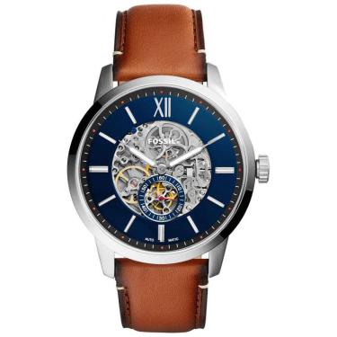 Imagem de Relógio Masculino de Quartzo Automático, com Pulseira de Couro, FOSSIL ME3154, Marrom