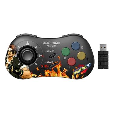Imagem de 8Bitdo NEOGEO Wireless Controller for Windows, Android, and NEOGEO mini with Classic Click-Style Joystick - Officially Licensed by SNK (Kyo Kusanagi Edition)