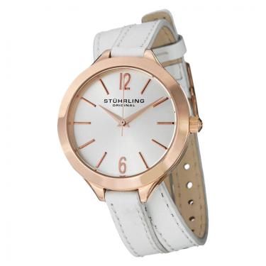Imagem de Relógio Feminino Stuhrling Sport 568 Quartzo 38mm, Branco Clássico