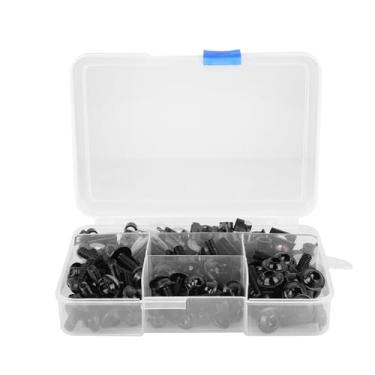 Imagem de GRCFUMO 177PCS parafusos de bicicleta esportiva de fixação de alumínio, parafusos robustos kits de carenagem de clipes, kits de montagem arruelas parafusos de porcas para esportes