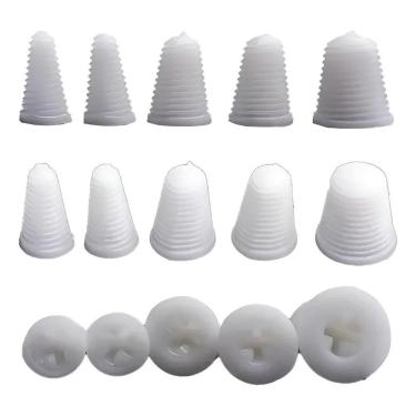 Imagem de 2X Tapa Furo Cano D` Água Cano Furado Rosca Chave 5 Medidas