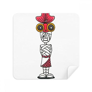 Imagem de Egito Múmia Horus Goldfish chapéu óculos pano limpador de tela tecido camurça pacote com 2