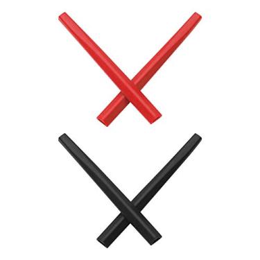 Imagem de Mryok – Opções de substituição para óculos de sol Oakley Deviation, Red & Black, One Size