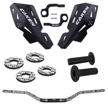 Imagem de PRO CAKEN Universal 7/20.3 cm 22 mm e 1 1/20.3 cm 28 mm guidão com protetores de mão kit de suporte CNC para Dirt Bike Motocross ATV Scooter para CRF KLX KX LTR TRX SX SXF EXC XCW Grizzly Hawk 250