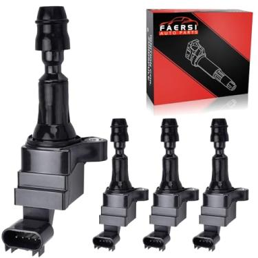 Imagem de Bobina de ignição pacote com 4 peças de substituição para 2,4L, 2,2L, 2,0L Turbo - Chevy Malibu, HHR, Cobalt, Equinox, GMC Terrain, Pontiac G6 e mais, 2006-2017, OE# D522C, 12638824, 12578224, UF491