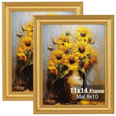 Imagem de Porta-retratos Splinterix Gold 27,9 x 35,6 cm Conjunto de 2