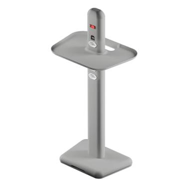 Imagem de EasyPlug Tray - Totem elétrico com 4 tomadas, USB e USB-C + bandeja de apoio - Ice Silver, OCTOO