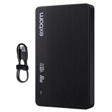 Imagem de HD Externo 500MB Portátil USB 3.0 Resistente a Choques Compatível com 