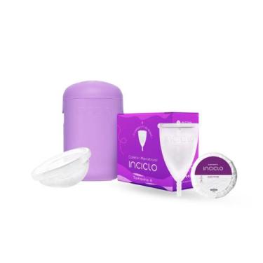Imagem de Kit Coletor Menstrual + Disco Menstrual+ Cápsula Esterilizadora + Sabo