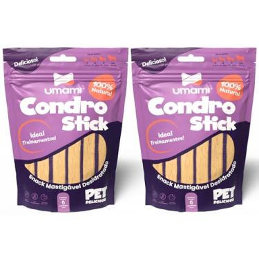 Imagem de Umami Condro Stick Natural Kit 2x6 Unidades - 12 Mordedores Naturais, Sem Corantes e Conservantes, Textura Crocante e Deliciosa