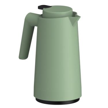 Imagem de Garrafa Térmica Bule Com Gatilho 1,0 Litros Café/chá/água (Verde)