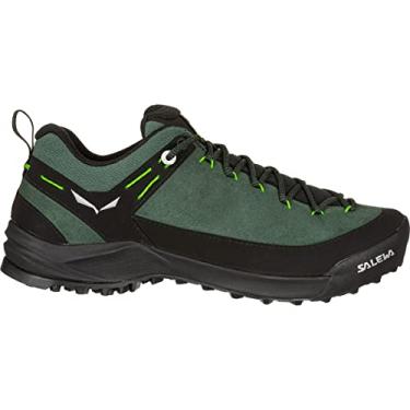Imagem de Salewa Wildfire Tênis de trilha de couro masculino, Verde/preto, 40