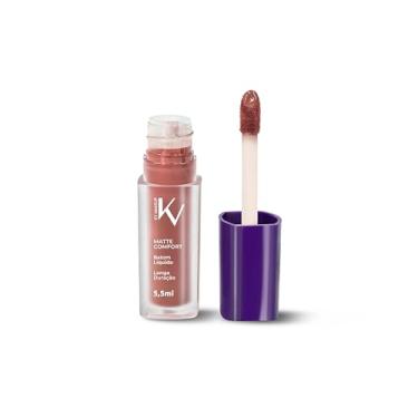 Imagem de KV MAKEUP Batom Líquido Matte Comfort Meteoro, Longa Duração, 5,5ml