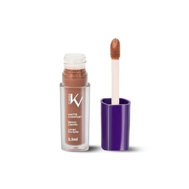 Imagem de KV MAKEUP Batom Líquido Matte Comfort, Cinnamom, Longa Duração, 5,5ml