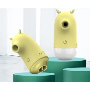 Imagem de Sugador e Estimulador de Clitóris Monster Amarelo - 2 em 1