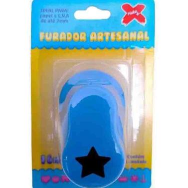 Imagem de Furador Artesanal Furar Papel E.V.A Decorativo Estrela 16Mm
