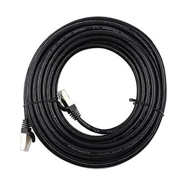 Imagem de Cabo de rede CAT8 40Gbps Cabo Ethernet de 2000 MHz com blindagem multicamada 26AWG Núcleo de cobre puro Interface banhado a ouro 15M-pekdi