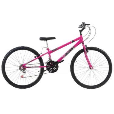 Imagem de Bicicleta de Passeio Ultra Bikes Esporte Aro 26 Reforçada Freio V-Brake – 18 Marchas Feminina Rosa