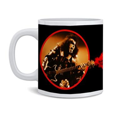 Imagem de Kiss Band Merchandise The Demon Flames Gene Simmons Acessórios Kiss Colecionáveis Kiss Memorabilia Heavy Metal Music Merch 1970 Retro Vintage Cerâmica Caneca de Café Chávena de Chá Divertida Novidade