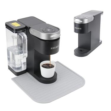 Imagem de Kiicii Tapete de café de silicone para cafeteira Keurig K-Supreme e K-Slim, acessório de barra de café para bancada, acessórios para máquina de café expresso, à prova de respingos, fácil de mover