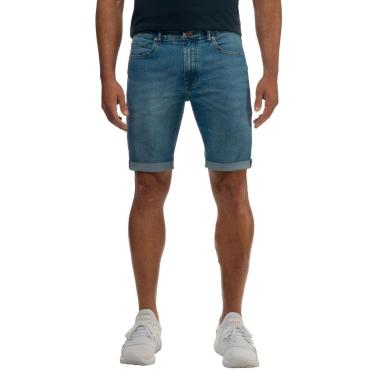 Imagem de Bermuda Jeans Barra Dobrada Guess Azul Claro-Masculino