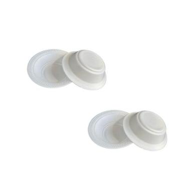 Imagem de Kit 500 cumbuca isopor caldo térmica Descartável Funda 200ml - Genéric