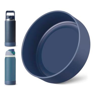 Imagem de Diumepo Bota protetora de silicone para garrafas de água YETI de 740 ml, bota de garrafa de água para Owala Twist & FreeSip & Flip 947 ml, protetor inferior de manga antiderrapante para garrafas YETI