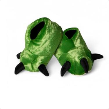 Imagem de Pantufa Infantil Monstro Garra de Dinossauro de Pelúcia