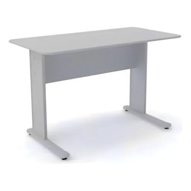 Imagem de Mesa Reta 120x60 Linha Uno Cinza - Modernidade, Resistência e Funcionalidade Escritex