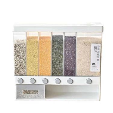 Imagem de Dispenser Multifuncional Para Grãos E Cereais - Organize Sua Cozinha Com Praticidade E Estilo!