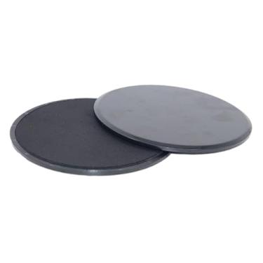 Imagem de menolana 2 peças de discos deslizantes para exercícios, para academia em casa, viagem, treinamento de força, equilíbrio para os pés, almofadas deslizantes para, Preto