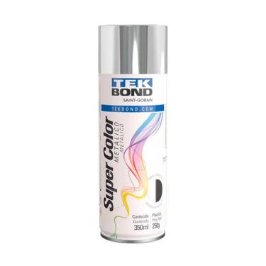 Imagem de Tinta Spray Tek Bond Cromado Metalico Super Color 350ml/250g - Tekbond