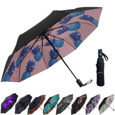Imagem de Guarda-chuva LLANxiry Small Compact Travel Abrir/Fechar Automaticament