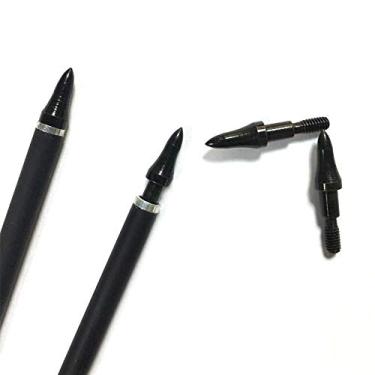 Imagem de 12 peças de pontas de flecha para tiro com arco 75/100/125/150 pontos de campo de grão 5/40.6 cm parafuso em pontos de bala pontas de flecha para balestra arco recurvo arco composto arco de caça e