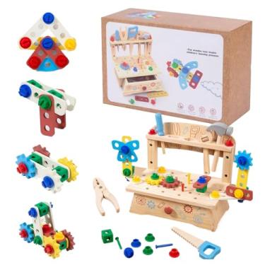 Imagem de Jogo De Ferramentas Para Crianças | Bancada De Brinquedos Construção,Jogos De Construção Realistas Para Meninas E Meninos Em Casa Ou Ar Livre