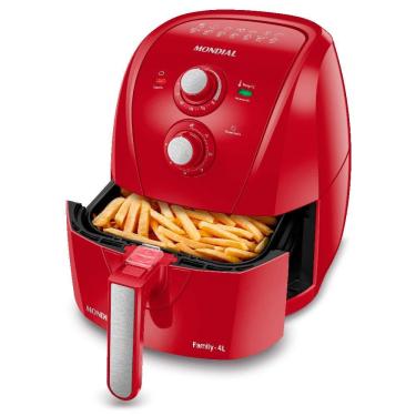 Imagem de Fritadeira Air Fryer 4L Mondial AFN40FR Vermelha 127V