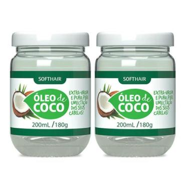 Imagem de Kit 2 Óleo de Côco Extra Virgem para Cabelo e Pele Rosto Tratamento Ca