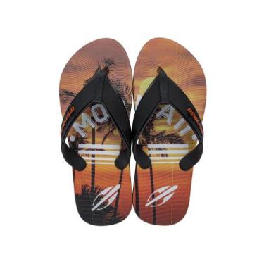 Imagem de Chinelo Mormaii 10591 Graphics Tropical Dedo Pvc Macio Leve -, Preto, 