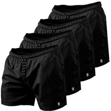 Imagem de Kit 4 Short Masculino Tactel Piscina Praia Academia Corrida - Make Pea