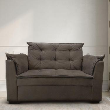 Imagem de Sofá 2 Lugares Pequeno Confortável 1,40m Small Herrero Cor:marrom