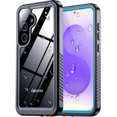 Imagem de SPIDERCASE Capa atualizada para Samsung Galaxy S25 à prova d'água, protetor de tela e lente de câmera integrado [IP68 subaquático] [grau militar à prova de choque], capa de telefone com proteção total